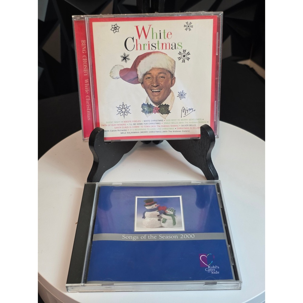 Bing Crosby White Christmas & Songs of the Season 2000 Holiday CD Lot 2pc